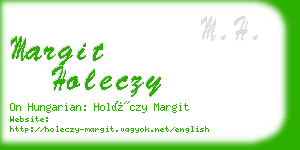 margit holeczy business card